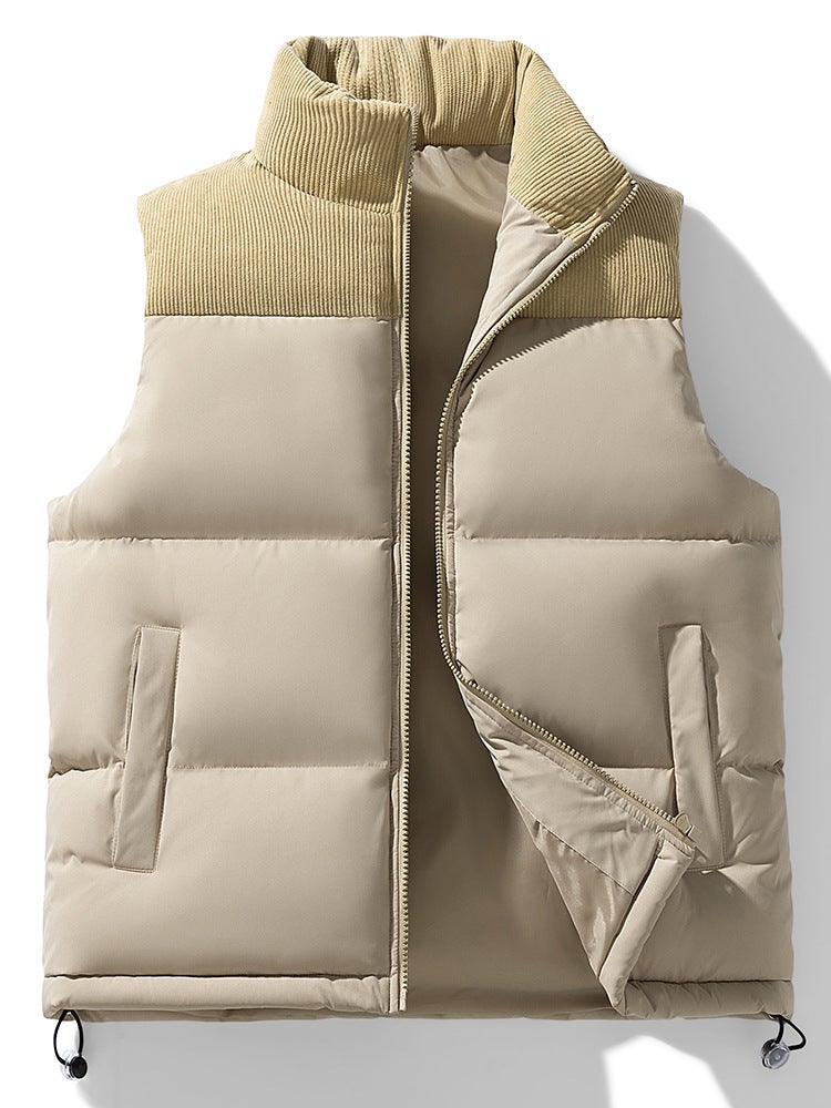 Down Cotton Vest Men'S Thickened Vest Jacket Men And Women Couple Loose Bread Vest Vest - Image 2